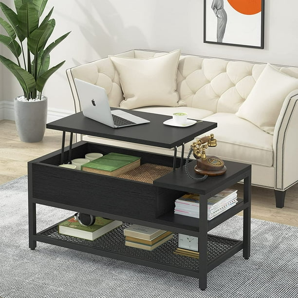 Tribesigns Lift Top Coffee Table With, Carrier 50 Wide Espresso Lift Top Storage Coffee Tables