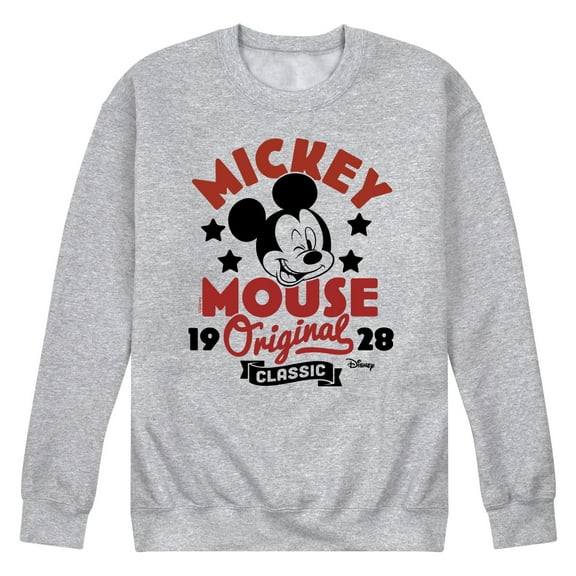 Disney - Mickey Mouse - Original & Classic Since 1928 - Men's Crew Neck Fleece Pullover