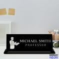 thumbnail image 4 of Handmadetneonsign Male Professor Metal Name Plate, Professor Engraved Desk Sign, Professor Table Office Decor 76875, 4 of 4