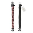 thumbnail image 7 of A2S Protection Paracord Bracelet K2-Peak - Survival Gear Kit with Embedded Compass, Fire Starter, Emergency Knife & Whistle (Black/Red 8.5"), 7 of 7