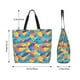 thumbnail image 5 of Fotbe Colorful Fish 1 Bolsa Tote Estética de Lona con Estampado para Mujer - Bolsa Reutilizable de Hombro Casual para Vacaciones, Compras, Trabajo y Gimnasio, 5 of 8