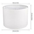 thumbnail image 3 of YoeXGDS 3PCS White Lamp Shade, Small Drum Lampshade, Replacement Lamp Shade Linen Hand Crafted for Table Lamps Floor Lamps Chandelier Lamp, Retro Lamp Cover 13x10 Inch, 3 of 5