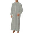 thumbnail image 2 of JGTDBPO Kaftan for men long sleeve Men's Nightshirt Long Sleeve Sleepwear Soft Comfy Nightgown Loose Sleep Shirt, 2 of 6