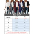 thumbnail image 2 of BadPiggies Women's Draped Open Front Cardigan Casual Long Sleeve Lightweight Cardigans Sweaters Duster S-XXL, 2 of 6