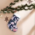 thumbnail image 7 of Salouo Rose Flowers Print Christmas Stockings,Large Xmas Stocking Set of 1 Holiday and Farmhouse Stocking for Christmas Holiday Party Decoration(17.7*11 Inch), 7 of 7