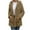 Coffee, variant on Womens Fleece Winter Jacket Long Sleeve Warm Fuzzy Sherpa Button Up Hooded Cardigans Jacket Coats Outerwear