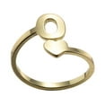 thumbnail image 1 of Fashion 26 English Letter Opening Rings Stainless Steel Girls Love Retro Jewelry, 1 of 9