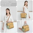 thumbnail image 6 of Magical Forest Mushrooms Insulated Lunch Bag – Dual Compartment Leakproof Lunch Box with Waterproof Cooler Tote Stylish Botanical Mushroom Design for Work and Travel, 6 of 7
