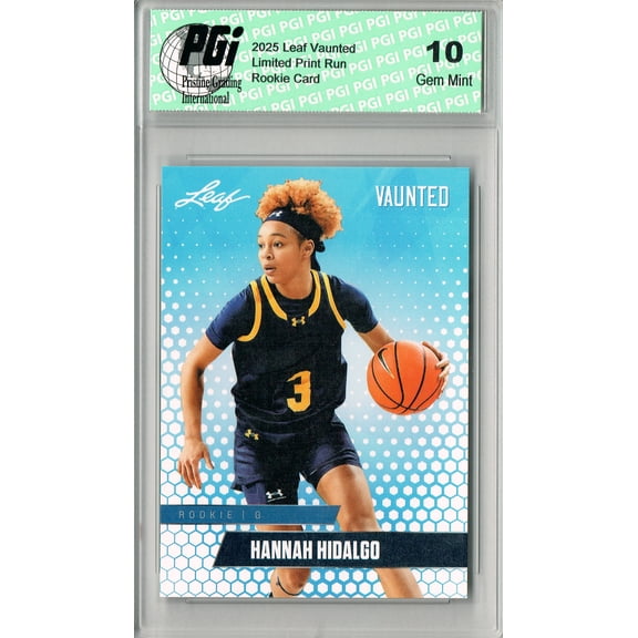 Hannah Hidalgo 2025 Leaf Vaunted #V-03 Only 5k Made Rookie Card PGI 10
