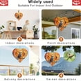 thumbnail image 5 of HELLOYOUNG 3D Metal Wind Spinner Outdoor, 360° Rotating Wind Chime for Garden, Soothing Sounds Owl & Autumn Leaves Hanging Decor for Patio Porch, Thanksgiving Halloween Christmas Gift, 5 of 6