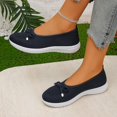 thumbnail image 6 of Gealkoca Womens Breathable Knit Mesh Slip On Loafers Casual Bow Ballet Flats Shoe Comfortable Round Toe Lightweight Walking Shoe Business Office, 6 of 8
