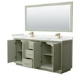 thumbnail image 2 of Wyndham Collection Wcf414172d-Qtz-Unsm70 Strada 72" Free Standing Double Basin Vanity Set, 2 of 7