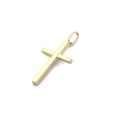 thumbnail image 3 of Dije Cruz Lisa 2.5 cm Oro Sólido 10k, 3 of 6