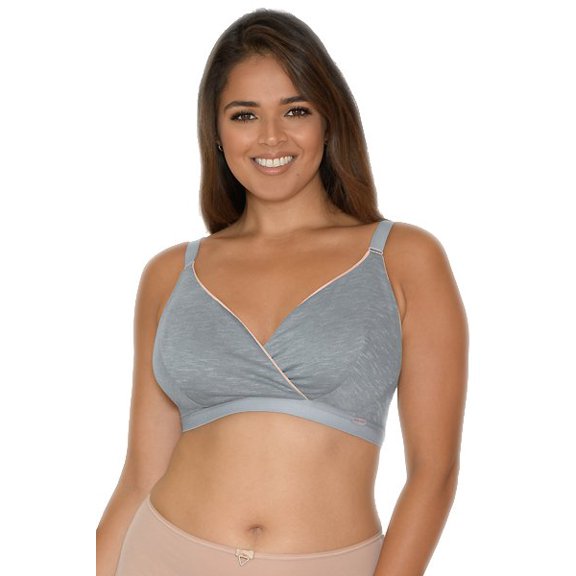 Curvy Kate In My Dreams Sleep Bralette (CK021110),36G/GG,Grey/Peach