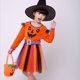 thumbnail image 5 of Ropa de Halloween para niñas pequeñas, disfraz, vestido de fiesta y sombrero, 5 of 9