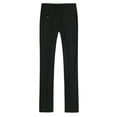 thumbnail image 2 of AZoiNM Men's Slim Fit Dress Pants Flat Front Business Casual Trousers 4 Pocket Polyester Viscose Blend, 2 of 11