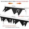 thumbnail image 4 of Stainless Steel Stove Gap Covers (2PCS), Stove Gap Filler, Stove Guard for Kitchen Oven Counter Side Gap, Range Trim Kit, Easy Clean and Heat Resistant, Adjustable Length 13.8" to 27.5"(Black）, 4 of 8