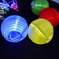 thumbnail image 2 of LINLIN Solar String Lights Lanterns, 19.5fts 30 LED Waterproof Outdoor Solar Lights Fabric Lantern Ball Solar Globle String Lights for Party Garden Yard Home Christmas Decoration, 2 of 9