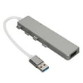 thumbnail image 3 of Hub USB, Quatre Ports Hub USB 3.0 1xUSB3.0 pour Ordinateur Portable Gris, 3 of 8