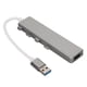 thumbnail image 4 of Hub USB de alta velocidad 1 puerto USB3.0 3 puertos USB2.0 1 puerto de alimentación USB C Hub USB3.0 de 4 puertos Adaptador multipuerto de concentrador USB Gris, 4 of 5