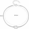 thumbnail image 3 of Stainless Steel Infinity Knot Chain Style Bracelet, 3 of 6