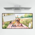 thumbnail image 4 of Happy Mother's Day Golden Retriever with Sweets and Flowers at a Picnic Desk Mat Full Keyboard Mouse Pad Goldens Dog Lover Gifts Idea Large Mousepad - 13005, 4 of 5