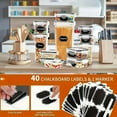 thumbnail image 4 of 36 Pack Airtight Food Storage Containers Set with Labels & Marker- Leak-Proof, BPA-Free, Flip-Top Lids, Perfect For Kitchen Pantry Organization, Storage for Flour, Sugar, Cereal, 4 of 7