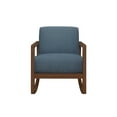 thumbnail image 2 of Modern Nursery Rocking Chair with Hardwood Frame,Soft Upholstery Rocker Accent Chair with Plush Cushion,Comfy Armchair for Living Room Bedroom,Blue, 2 of 5