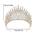 thumbnail image 3 of Baroquely Crystal Bridal Hairhoop Nonslip Design Tiaras Crownpiece For Bride Weddings Anniversaries Stage Performances, 3 of 9
