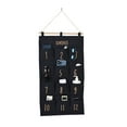 thumbnail image 6 of Bins & Things Hanging Organizer - 2x28x15-Inch Wall Fabric Hanging Organizer with 12 Compartments - Aesthetic Organizer Hang Over The Door - Closet Hanging Storage Pockets and Pouch Canvas Bag, 6 of 7