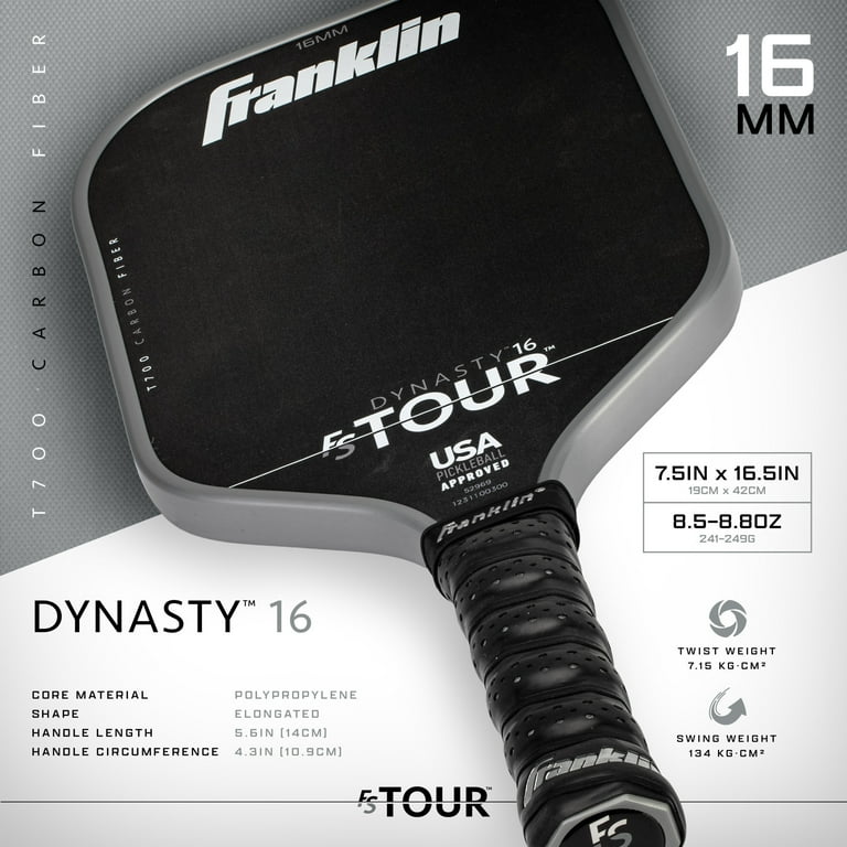 Franklin Sports Pro FS Tour Dynasty Series 16mm Carbon Fiber