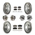 thumbnail image 1 of Transit Auto Front Rear Hub Bearings Assembly Coated Disc Brake Rotors and Ceramic Pads Kit (10Pc) for Car Mazda 6 - Left Right Side (Driver Passenger) KBB-121006, 1 of 11