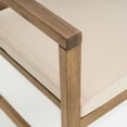 thumbnail image 7 of GDF Studio Abraham Outdoor Acacia Wood Club Chairs with Cushion, Set of 2, Natural and Cream, 7 of 7