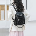 thumbnail image 5 of Faraee Laptop Backpack Purse for Women Leather Mini Bookbag Work Travel Top Handle Satchel Black, 5 of 9