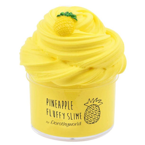 Dorothyworld 2018 Newest Yellow Pineapple Butter Fluffy Slime Super Soft And Non Sticky 7oz 200ml Walmart Com Walmart Com