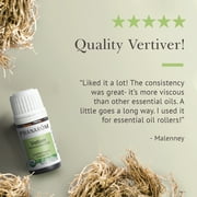 Pranarom Organic Vetiver Essential Oil, Dark Amber/Deep Olive Color