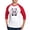 Red/White, variant on CafePress - Batty Bear Pink - Cotton Baseball Jersey, 3/4 Raglan Sleeve Shirt