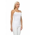 thumbnail image 3 of Women's Top Camisole Scoopneck with Straps, M, White, by Ambesonne, 3 of 4