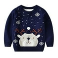 thumbnail image 2 of Toddler Boys Girls Knit Sweaters Kids Winter Cartoon Pullover Coat Christmas Sweatshirts, 2 of 9
