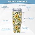 thumbnail image 5 of Pofeuu Sunflowers And Butterflies Print 40oz Ice Bully With Handle And Straw Stainless Steel Vacuum Insulated Cup And 2 In 1 Straw Lid, 5 of 8