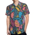 thumbnail image 4 of High Quality Hawaiian Shirts for Men Short Sleeve Aloha Beach Shirt Floral Summer Casual Button Down Shirts Blouses 4S7B2W, 4 of 7