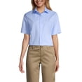 thumbnail image 2 of Lands' End School Uniform Women's No Gape Short Sleeve Stretch Shirt, 2 of 3