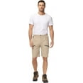 thumbnail image 6 of Tyhengta Mens Hiking Cargo Shorts Quick-Dry Outdoor Golf Short Fishing Short for Men with Multipocket Lightkhaki XL, 6 of 7