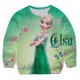 thumbnail image 1 of Sudaderas de Disney Frozen 2 Elsa para niñas, abrigo de algodón Anna, jerséis de manga larga, Tops para bebés, ropa de primavera y otoño para niños, 10T Gao Jinjia LED, 1 of 2