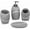 Gray, variant on Bathroom Accessory Set,4 Piece Bathroom Decor Accessories Sets with Lotion Soap Dispenser,Toothbrush Holder,Bathroom Tumbler,Soap Dish for Bathroom Vanity Countertop Accessories,Beige