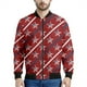 thumbnail image 4 of Chaqueta bomber con estampado de patchwork patriótico estadounidense para hombre, sudadera de manga larga en 3D, chaqueta bomber de calle de gran tamaño con cremallera, 4 of 4