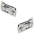 thumbnail image 2 of Front Pair Exterior Door Handle Compatible with 2003-2009 Hummer H2 Chrome With Key Hole 15104792-PFM 15104793-PFM Base OE Replacement Outside Handle Outer Handle Door Exterior Handle, 2 of 8
