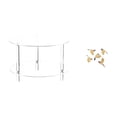 thumbnail image 1 of Mesa Auxiliar Acrílica Para Sala De Estar Y Dormitorio Con Adorno De Pared De Pájaro De Madera. Mueble Decorativo Coleccionable Y Versátil. Fácil De Armar., 1 of 8
