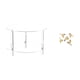 thumbnail image 1 of Mesa Auxiliar Acrílica Para Sala De Estar Y Dormitorio Con Adorno De Pared De Pájaro De Madera. Mueble Decorativo Coleccionable Y Versátil. Fácil De Armar., 1 of 8