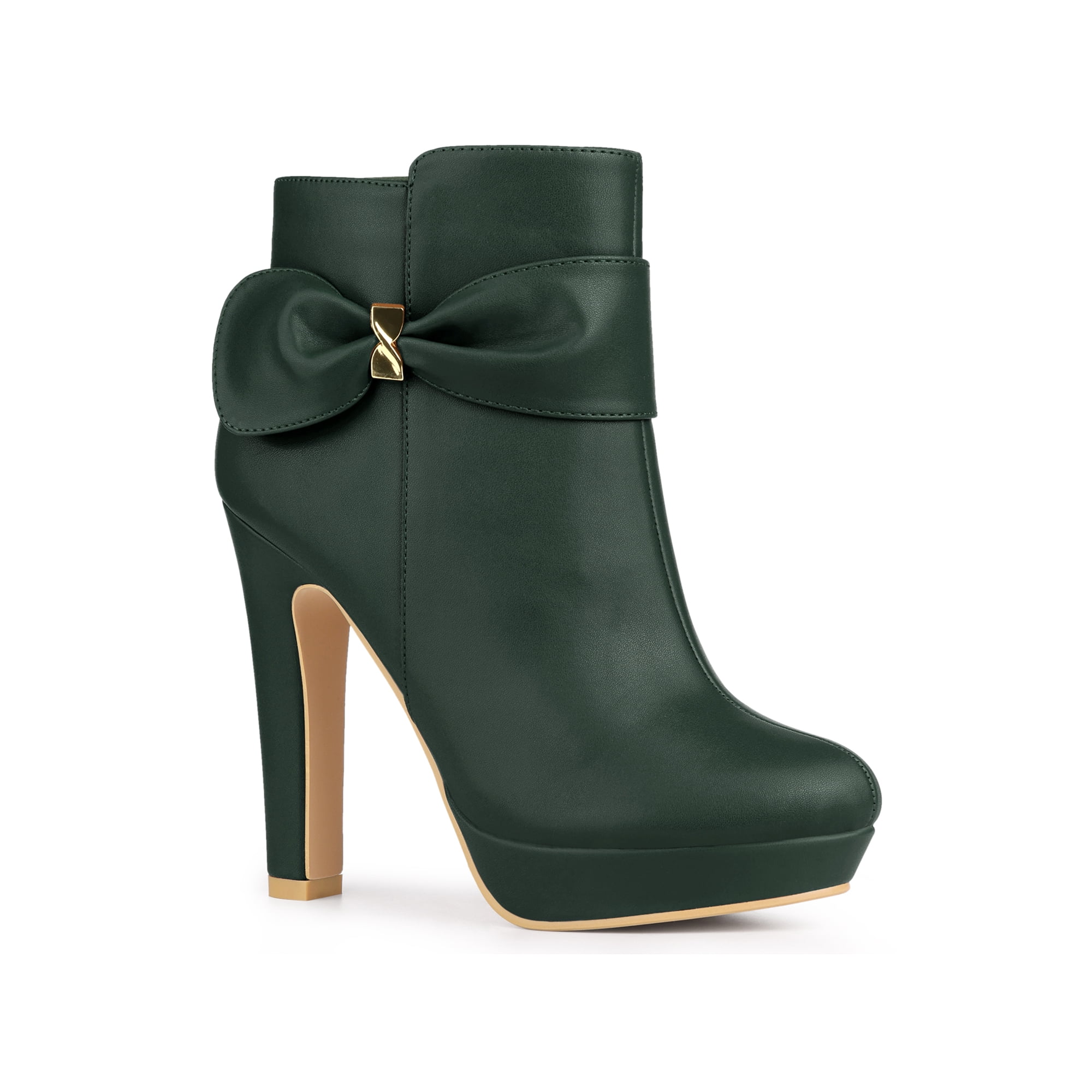 Ankle boots high heels platform sales